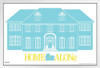 Home Alone House Exterior Christmas Movie Kevin McAllister Wet Bandits Holiday Film White Wood Framed Poster 14x20