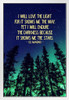 I Will Love the Light Yet I Will Endure The Darkness Quote Motivational White Wood Framed Art Poster 14x20