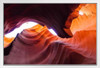 Antelope Canyon Rock Formations Landscape Photo Photograph White Wood Framed Poster 20x14