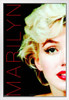 Marilyn Monroe Deco Filter Movie White Wood Framed Poster 14x20
