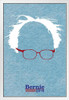 Bernie Sanders 2016 Hair and Glasses Campaign White Wood Framed Poster 14x20