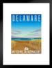 Delaware Fenwick Island Summer Beach Sand Dunes Atlantic Ocean Travel Matted Framed Art Print Wall Decor 20x26 inch