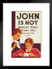 John Is Not Really Dull Eyes Examined Retro Vintage WPA Art Project Matted Framed Wall Art Print 20x26