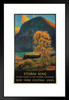 Storm King Hudson Higlands New York Central Lines Railway Vintage Travel Matted Framed Art Print Wall Decor 20x26 inch