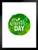Earth Day Planet Go Green Conservation Environmental Matted Framed Art Print Wall Decor 20x26 inch