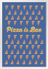 Pizza Is Bae Funny White Wood Framed Poster 14x20