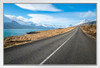 Beautiful Scenery Along Road East Fjord Iceland Photo Photograph White Wood Framed Poster 20x14