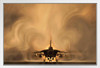 Panavia Tornado Combat Aircraft Warplane Backlit Smoke Photo Photograph White Wood Framed Art Poster 20x14