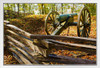 Civil War Cannon Kennesaw Battlefield Georgia Park Photo Photograph American History Union Army White Wood Framed Poster 20x14