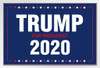 Vote Trump For President 2020 Presidential Election White Wood Framed Art Poster 20x14
