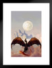 Dragluna Luna Moon Dragon by Ciruelo Artist Painting Fantasy Matted Framed Wall Decor Art Print 20x26