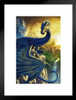 Eragon Dragon With Boy by Ciruelo Artist Painting Fantasy Matted Framed Wall Decor Art Print 20x26