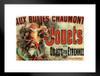 Jules Cheret Aux Buttes Chaumont Jouets 1885 Vintage French Department Store Toy Ad Matted Framed Art Wall Decor 20x26