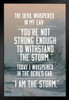 I Am The Storm Quote Ocean Sea Photo Motivational Inspirational Teamwork Inspire Quotation Gratitude Positivity Support Motivate Sign Good Vibes Carpe Diem Stand or Hang Wood Frame Display 9x13