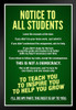 Homeschool Classroom Notice To Students Teachers Rules Green Chalk Board Educational Rules Teacher Supplies For School Teaching Toddler Kids Elementary Learning Stand or Hang Wood Frame Display 9x13