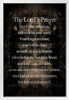 Shroud Of Turin The Lords Prayer Inspirational Motivational Religious White Wood Framed Poster 14x20