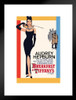 Breakfast at Tiffanys Audrey Hepburn Movie Matted Framed Poster 20x26 inch