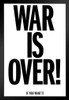 War Is Over If You Want It Motivational Black Wood Framed Art Poster 14x20