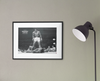 Muhammad Ali  vs Sonny Liston KO Poster Wall Art Vintage Decor Man Cave  World History Classroom Decoration Black and White Boxing Art of Sport Photographs Cool Wall Art Print Poster 36x24