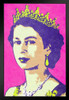 Queen Elizabeth II Portrait Pop Art Print Stand or Hang Wood Frame Display Poster Print 9x13