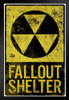 Fallout Shelter Vintage Style Sign Art Print Stand or Hang Wood Frame Display Poster Print 9x13