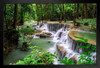 Huay Mae Kamin River Waterfall Jungle Forest Thailand Photo Art Print Stand or Hang Wood Frame Display Poster Print 13x9