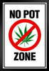 Warning Sign No Pot Zone Marijuana 420 Weed Dope Ganja Mary Jane Wacky Tobacky Bud Cannabis Room Gifts Guys Propaganda Smoking Stoner Reefer Stoned Buds Pothead Stand or Hang Wood Frame Display 9x13