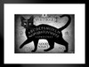 Black Cat Witches Spirit Board Alchemy of England Spooky Witchy Gothic Ghost Communication Supernatural Spirits Matted Framed Art Wall Decor 20x26