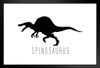 Dinosaur Spinosaurus White Dinosaur Poster For Kids Room Dino Pictures Bedroom Dinosaur Decor Dinosaur Pictures For Wall Dinosaur Wall Art Prints for Walls Stand or Hang Wood Frame Display 9x13