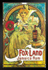 Alphonse Mucha Painting Fox Land Jamaica Rum Poster 1897 Bohemian Czech Painter 1900s Art Nouveau Retro Vintage Advertisement Alcohol Art Print Poster No Glare Wood Frame Display 8x12