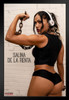 Salina de la Renta Workout Legends of Lucha Libre Luchador Wrestler Mexican Wrestling Stand or Hang Wood Frame Display 9x13