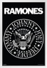 The Ramones Classic Eagle Logo Seal Hey Ho Lets Go Retro Vintage Punk Rock Music White Wood Framed Poster 14x20