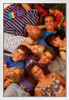 Beverly Hills 90210 Season 1 Complete Cast Retro Vintage 90s TV Series Television White Wood Framed Poster 14x20