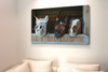 Funny Horse Faces Wall Art Poster Cool Farmhouse Decor Home Room Living Room and Bedroom Decoration Modern Western House Wall Great Country Housewarming Cool Wall Art Print Poster 18x12