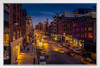 High Line Park New York City in Winter at Dusk Photo Photograph White Wood Framed Poster 20x14
