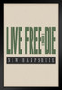 Live Free Or Die New Hampshire Granite State Motto Pride Home Travel Modern Retro Vintage Style Matted Framed Wall Decor Art Print 20x26