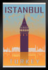 Istanbul Turkey Retro Travel Art Print Stand or Hang Wood Frame Display Poster Print 9x13