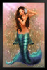 Daena by Renee Biertempfel Mermaid Fantasy Art Print Stand or Hang Wood Frame Display Poster Print 9x13