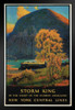 Storm King Hudson Higlands New York Central Lines Railway Vintage Travel Art Print Stand or Hang Wood Frame Display Poster Print 9x13