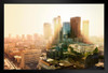 Los Angeles California Skyline At Sunset Photo Art Print Stand or Hang Wood Frame Display Poster Print 13x9