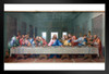 Last Supper Mosaic by Giacomo Raffaelli Realism Romantic Artwork Michelangelo Prints Biblical Drawings Portrait Painting Wall Art Renaissance Posters Canvas Art Stand or Hang Wood Frame Display 9x13