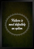 Failure Is Most Definitely An Option Art Print Stand or Hang Wood Frame Display Poster Print 9x13