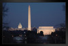 Washington DC Skyline from Iwo Jima Memorial Photo Photograph Art Print Stand or Hang Wood Frame Display Poster Print 13x9