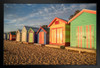 Colorful Bathing Boxes in a Row Brighton Beach South Australia Photo Photograph Art Print Stand or Hang Wood Frame Display Poster Print 13x9