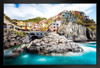 Manarola Cinque Terre Italy Amalfi Coast Positano Mediterranean Sea Beautiful View European Landscape Photo Photograph Art Print Stand or Hang Wood Frame Display Poster Print 13x9