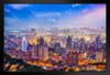 Taoyuan Taiwan City Building Skyline Sunrise Landscape Photo Art Print Stand or Hang Wood Frame Display Poster Print 13x9