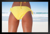 Close Up of Woman in Yellow Bikini Bottoms Photo Photograph Art Print Stand or Hang Wood Frame Display Poster Print 9x13