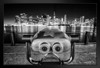 New York City NYC Skyline from Brooklyn Coin Operated Binoculars Photo Photograph Art Print Stand or Hang Wood Frame Display Poster Print 13x9