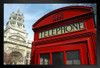 Red Telephone Box Outside Victoria and Albert Museum London England Photo Photograph Art Print Stand or Hang Wood Frame Display Poster Print 13x9