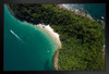 Aerial View of a Tropical Island Paradise Photo Photograph Art Print Stand or Hang Wood Frame Display Poster Print 13x9